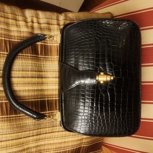 Gucci crocodile bag 10x6x4